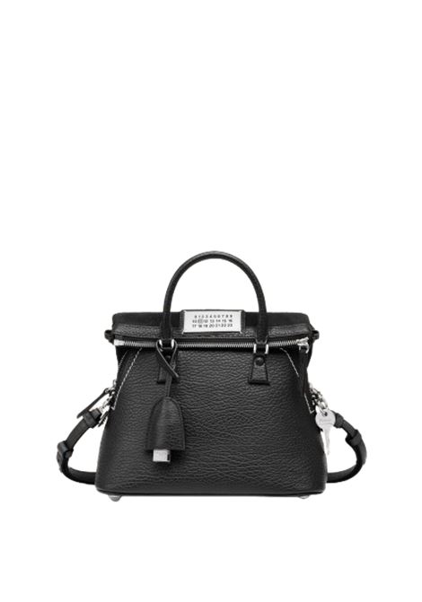 borsa 5ac classique mini donna nera in pelle MAISON MARGIELA | S56WG0082 P4455T8013